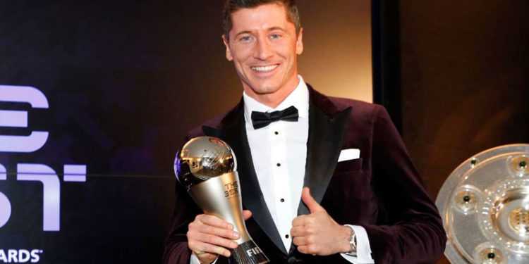 Lewandowski was named FIFA Player of the Year after losing to Messi