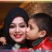 Shabnur is crying for her son, leaving the hospital at home