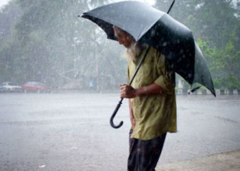 Rain with wind in the capital in the winter of Magh
