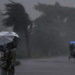Sensation of rain with wind in that section