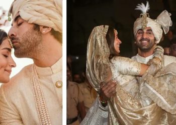 Suddenly Ranbir picked up Alia on his lap and left