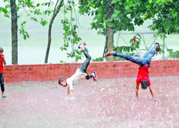 Rainfall is expected in eight parts of the country
