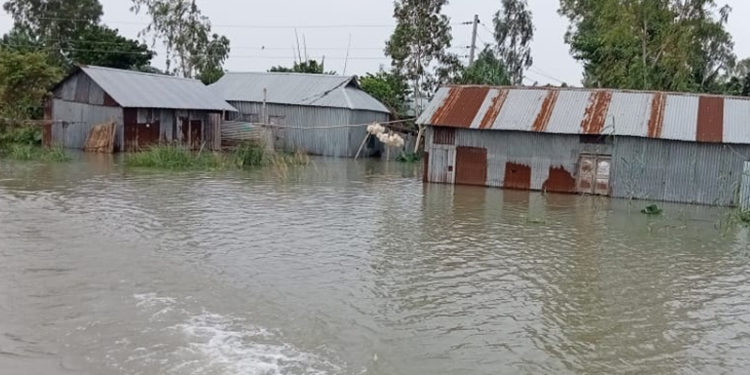 The water of Jamuna is rising, new areas are being flooded