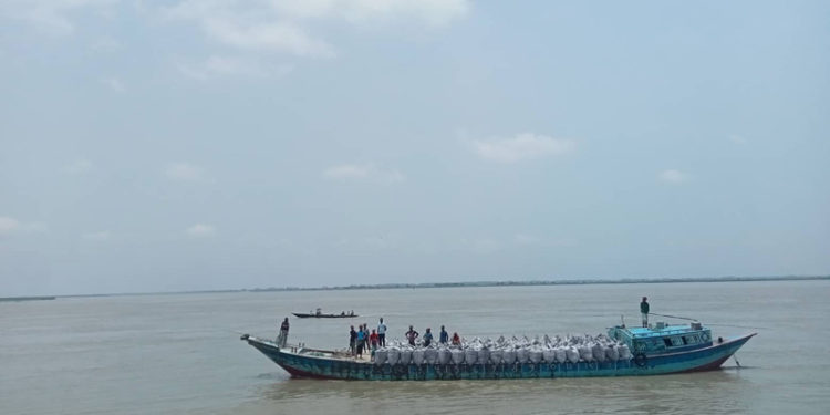 In Kazipur, the water of Jamuna is above danger level