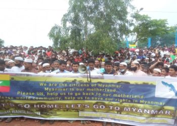 Rohingyas stage demo in Bangladesh camps urging repatriation