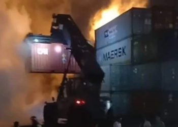 Explosion at the container depot in Sitakunda at a glance