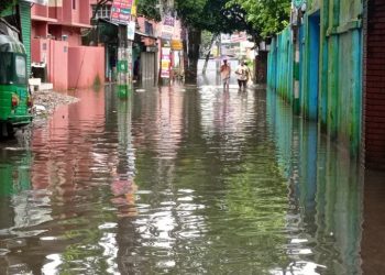 The flood situation in Sylhet is the same as before, but the river water has decreased a bit