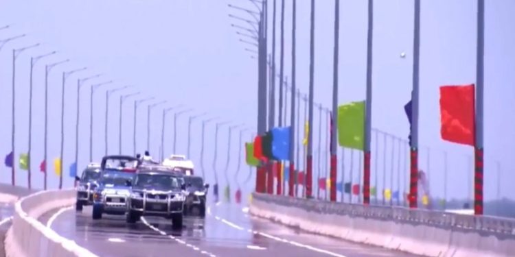 The Prime Minister crossed the Padma Bridge of her dreams