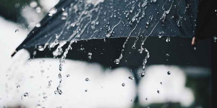 A glimpse of rain across the country