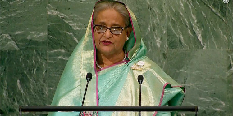 Stop the war Bangladesh PM Hasina tells UNGA