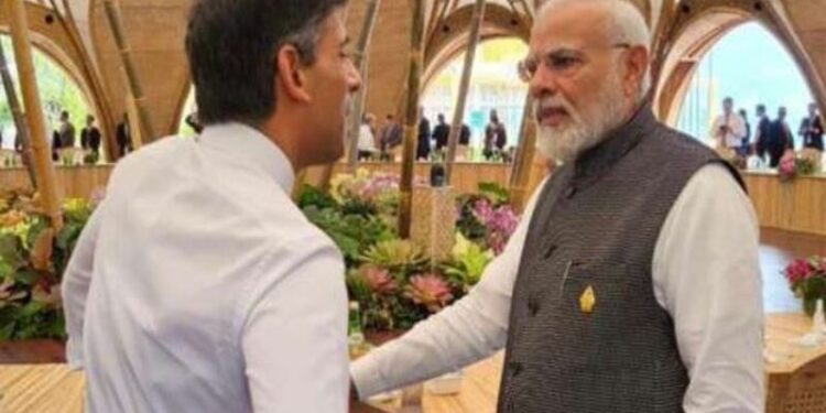 Modi met Rishi at the G-20 summit