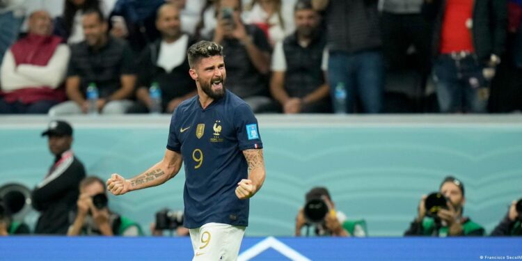 Giroud takes France into World Cup semis as Kane penalty miss costs England