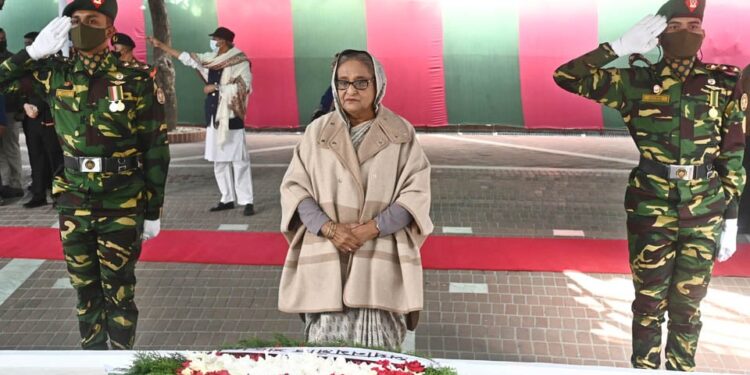 PM pays homage to Bangabandhu at Tungipara