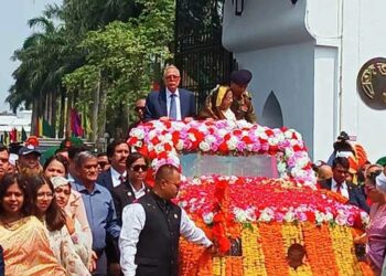Bangabhaban gave a royal farewell to Abdul Hamid