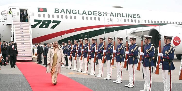 Japan rolls out red carpet for Sheikh Hasina