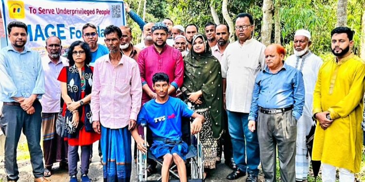 Wheelchair distribution programme of Image Foundation launched in Sylhet