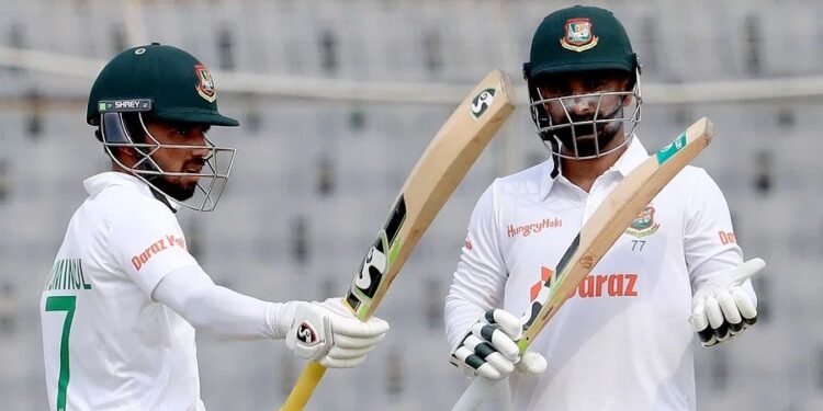 Mominul closes in on century as Tigers take 614 runs lead