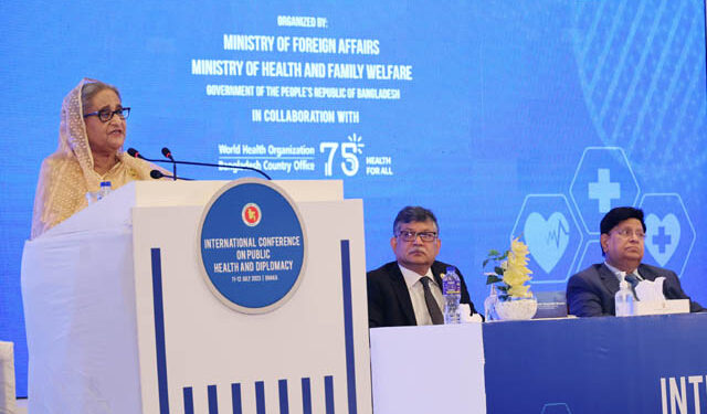 PM urges int’l community to work together to achieve public health goals