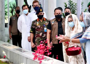 Bangladesh Prime Minister Sheikh Hasina  pays homage to Sheikh Russel on his 60th birthday