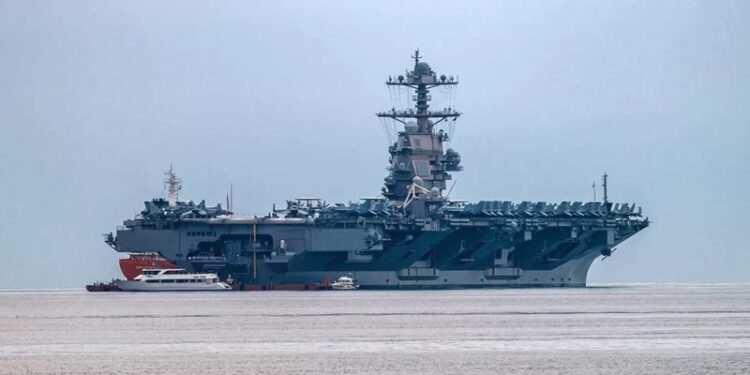 The USS Gerald R. Ford has arrived in the Mediterranean to support Israel