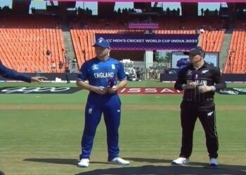 New Zealand won the toss and fielded in the first match of the World Cup