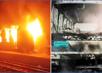 Fire in 12 cars including trains across the country after the schedule