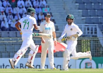 Bangladesh all out for 310 in its first innings