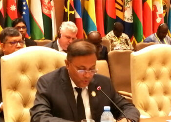 B’Desh FM Hasan calls for peace, support to Palestine, Rohingya Repatriation