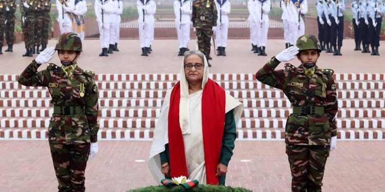 Bangladesh PM Sk. Hasina, new cabinet members pay homage to martyrs in Savar