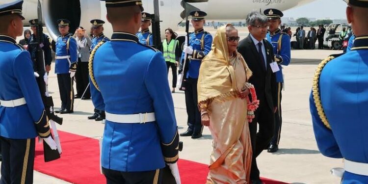 Thailand rolls out red carpet as Bangladesh PM Sheikh Hasina arrives