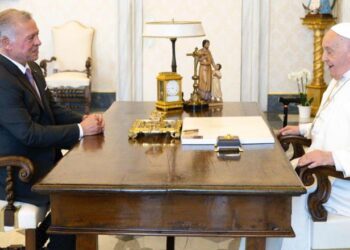 King Jordan meets Pope Francis, reaffirms commitment to its religious, historical role in safeguarding Jerusalem’s holy sites
