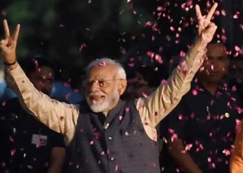 Modi celebrates victory in India vote, but falls short of landslide