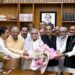 PM exchanges Eid greetings with party leaders at Ganabhaban