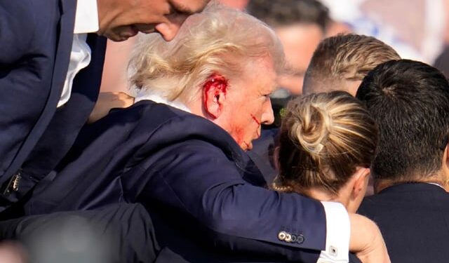 Bloodied Trump ‘safe’ after shots fired at rally