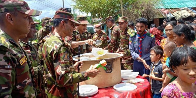 Army rescues 2,000 flood victims at Khagrachhari in Bangladesh