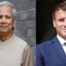France President Macron greets Chief Adviser Prof Yunus