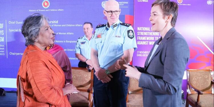 Australia Federal Police in Dhaka During 16 Days of Activism Against Gender Based Violence