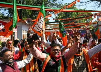BJP celebrates landslide New Delhi win