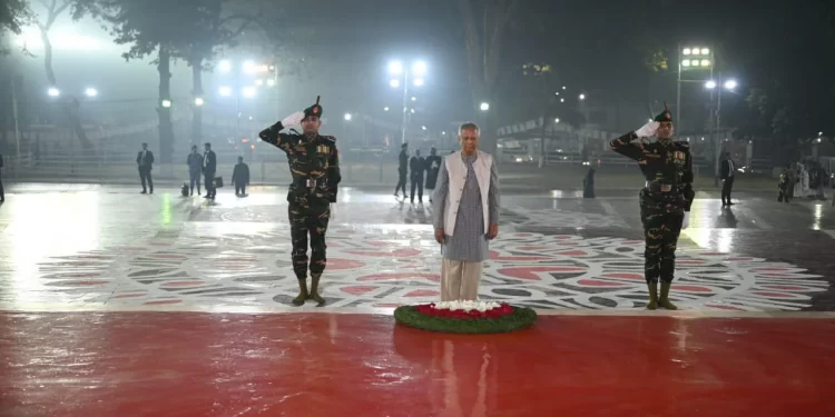 Chief Adviser pays homage to language heroes