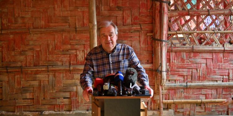 Forced Rohingyas want to return to their homeland Myanmar : Antonio Guterres