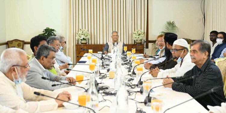 Yunus suddenly meets BNP, Jamaat, NCP, and IAB