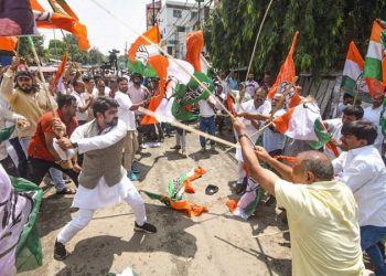 BJP attacks, clashes at Congress offices in West Bengal and Bihar
