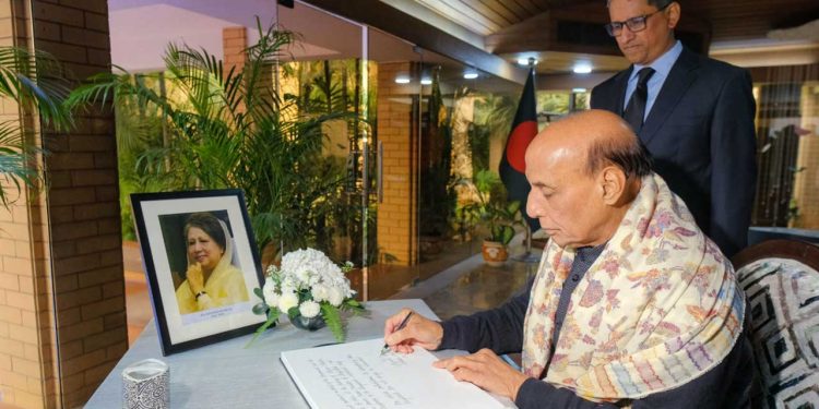 Khaleda Zia’s contribution in strengthening India-Bangladesh relations is memorable: Rajnath