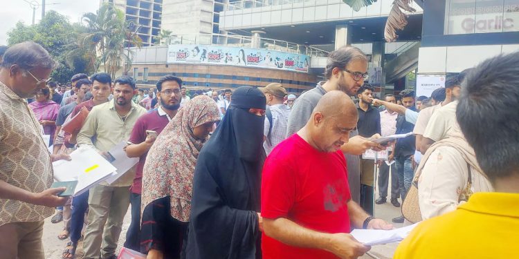 Anti-India sentiment on face, application to go to India in hand