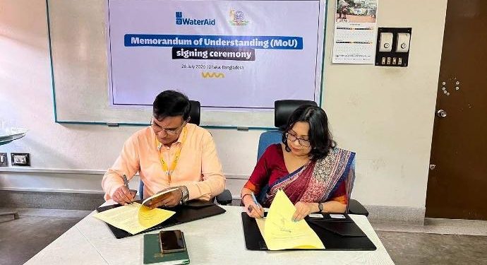 MAWTS and WaterAid Bangladesh Sign MoU to Strengthen Sanitation Innovation